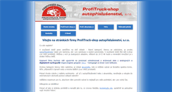 Desktop Screenshot of profitruck-shop.cz